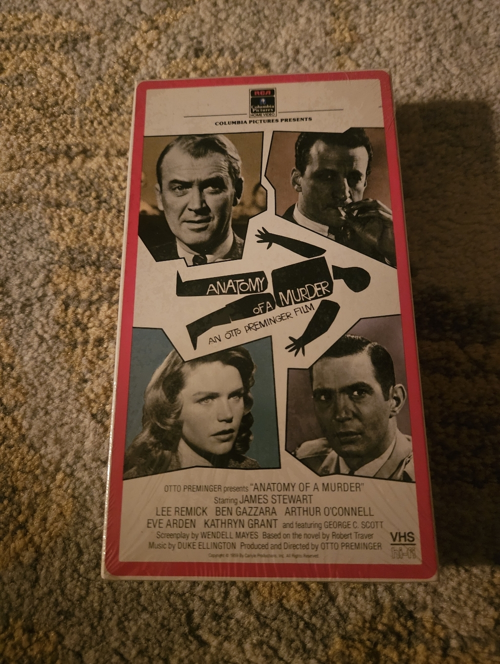 ANATOMY OF A MURDER VHS 1986 New Sealed | RCA Columbia Watermarks